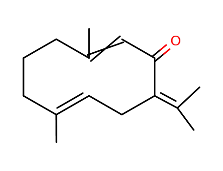 isogermacrone <(2Z,7E)-3,7-dimethyl-10-(1-methylethylidene)-2,7-cyclodecadien-1-one>