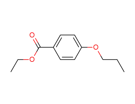 Molecular Structure of 100256-94-8 (Benzoic acid, 4-propoxy-, ethyl ester)