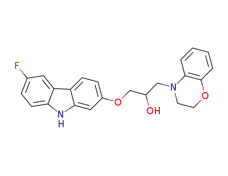 1-(3,4-dihydro-2H-1,4-benzoxazin-4-yl)-3-(6-fluoro-9H-carbazol-2-yloxy)-2-propanol
