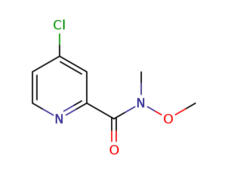 Molecular Structure of 757251-62-0 (4-chloro-N-methoxy-N-methylpicolinamide)
