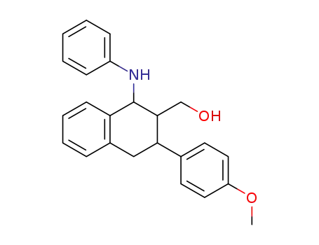 2-hydroxymethyl-3-(p-methoxyphenyl)-1-phenylamino-1,2,3,4-tetrahydronaphthalene