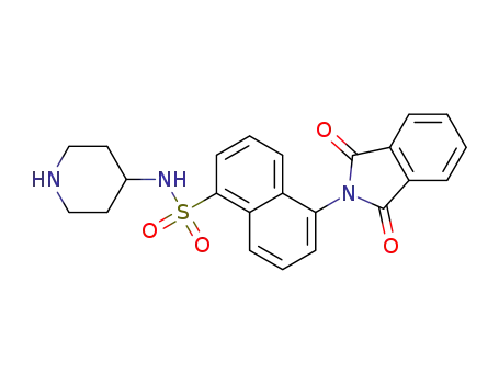5-(1,3-dioxoisoindolin-2-yl)-N-(piperidin-4-yl)naphthalene-1-sulfonamide