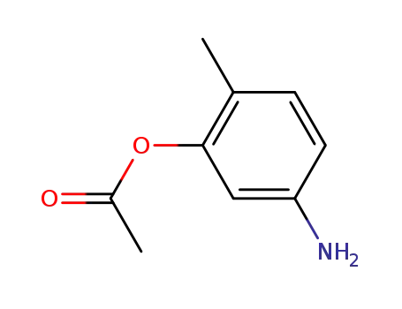 Molecular Structure of 61995-11-7 (Phenol, 5-amino-2-methyl-, acetate (ester))
