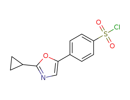 4-(2-cyclopropyl-5-oxazolyl)benzenesulfonyl chloride