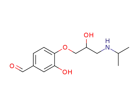 3-hydroxy-4-{2-hydroxy-3-[(propan-2-yl)amino]propoxy}benzaldehyde