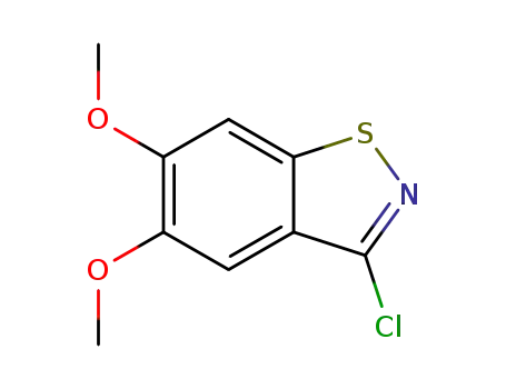 3-chloro-5,6-dimethoxy-1,2-benzoisothiazole