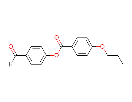Molecular Structure of 56800-28-3 (Benzoic acid, 4-propoxy-, 4-formylphenyl ester)