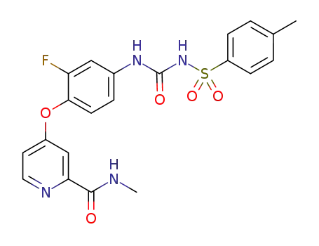 4-(4-(3-(4-methylbenzenesulfonyl)ureido)-2-fluorophenoxy)-N-methylpyridine-2-carboxamide