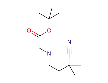 tert-butyl (E)-2-(3-cyano-3-methylbutylideneamino)acetate