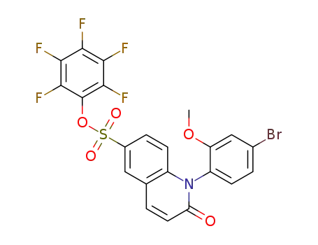 perfluorophenyl 1-(4-bromo-2-methoxyphenyl)-2-oxo-1,2-dihydroquinoline-6-sulfonate
