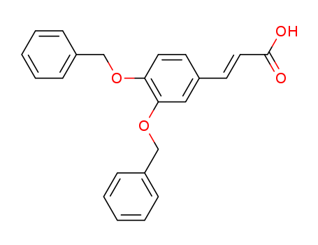 3-[3,4-bis(phenylmethoxy)phenyl]prop-2-enoic acid cas  54429-62-8