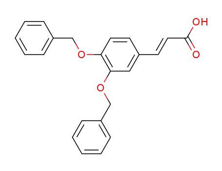 Molecular Structure of 54429-62-8 (3-[3,4-bis(benzyloxy)phenyl]prop-2-enoic acid)