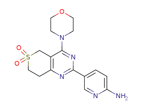 2-(6-aminopyridin-3-yl)-4-(morpholin-4-yl)-7,8-dihydro-5H-thiopyrano[4,3-d]pyrimidine 6,6-dioxide