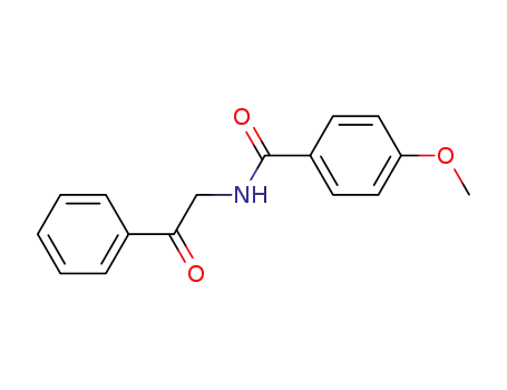 Molecular Structure of 30252-15-4 (Benzamide, 4-methoxy-N-(2-oxo-2-phenylethyl)-)