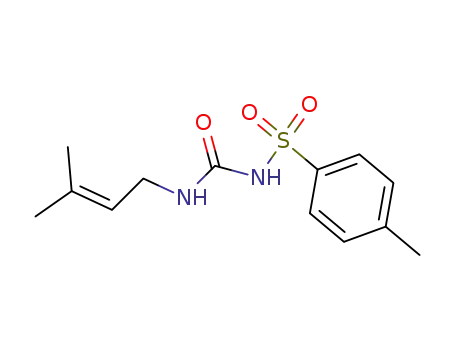 Benzenesulfonamide,4-methyl-N-[[(3-methyl-2-buten-1-yl)amino]carbonyl]- cas  25799-83-1