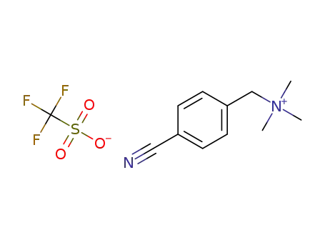 1-(4-cyanophenyl)-N,N,N-trimethylmethanaminium trifluoromethanesulfonate
