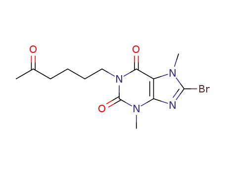 8-bromo-3,7-dimethyl-1-(5-oxohexyl)-3,7-dihydro-1H-purine-2,6-dione