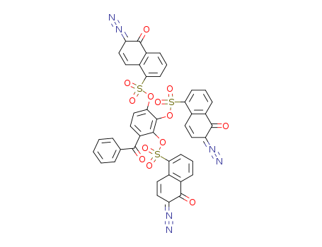 4-benzoylbenzene-1,2,3-triyl tris(6-diazo-5,6-dihydro-5-oxonaphthalene-1-sulphonate)