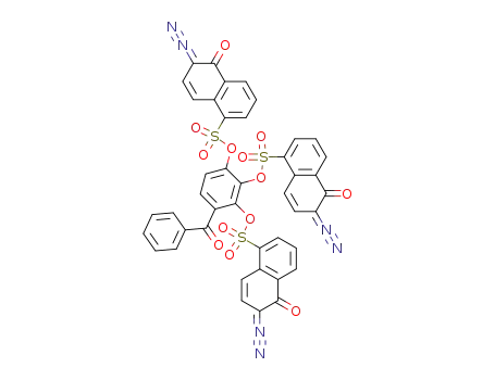 Molecular Structure of 5610-94-6 (ESTER OF 2-DIAZO-1-NAPHTHOL-5-SULFONE WITH 2,3,4-TRIHYDROXYBENZOPHENONE)