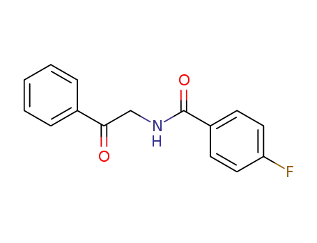 Molecular Structure of 2368-16-3 (4-fluoro-N-(2-oxo-2-phenylethyl)benzamide)
