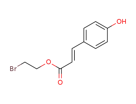 2-bromoethyl (E)-2-bromoethyl 3-(4-hydroxyphenyl)acrylate