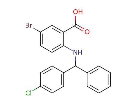5-bromo-2-{[(4-chlorophenyl)(phenyl)methyl]amino}benzoic acid