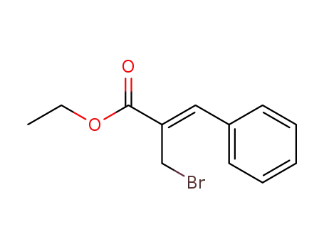Molecular Structure of 88039-49-0 (2-Propenoic acid, 2-(bromomethyl)-3-phenyl-, ethyl ester, (2Z)-)