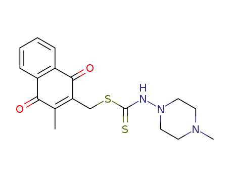 (4-methylpiperazin-1-yl)dithiocarbamic acid 3-methyl-1,4-dioxo-1,4-dihydronaphthalen-2-ylmethyl ester