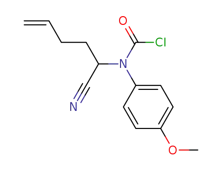 (1-cyanopent-4-en-1-yl)(4-methoxyphenyl)carbamic chloride