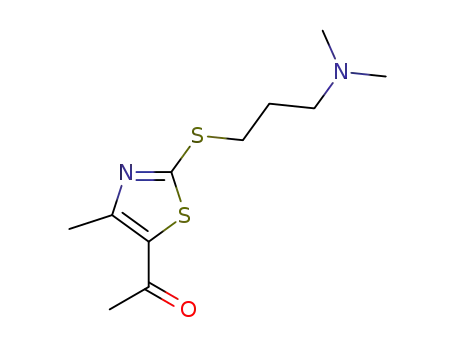 1-(2-((3-(dimethylamino)propyl)thio)-4-methylthiazol-5-yl)ethan-1-one