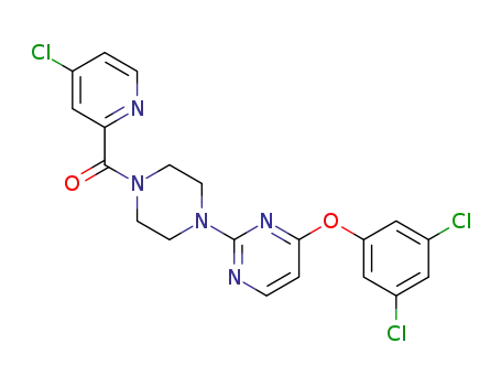 (4-chloropyridin-2-yl)(4-(4-(3,5-dichlorophenoxy)pyrimidin-2-yl)piperazin-1-yl)methanone
