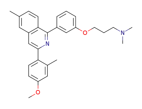 3-(3-(3-(4-methoxy-2-methylphenyl)-6-methylisoquinolin-1-yl)phenoxy)-N,N-dimethylpropan-1-amine