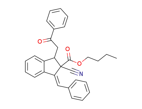 (Z)-butyl 1-benzylidene-2-cyano-3-(2-oxo-2-phenylethyl)-2,3-dihydro-1H-indene-2-carboxylate