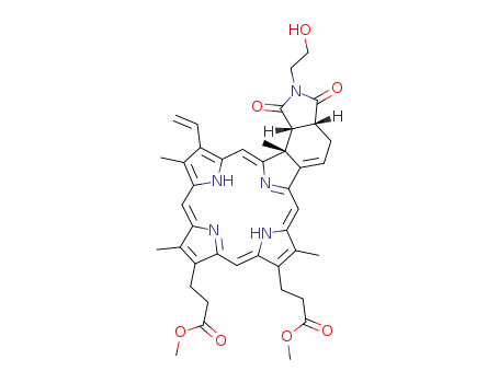 21,22[N,N-dicarbonil-N-4-(2-hydroxyethyl)phenyl]-8,12-bis[2-(methoxycarbonyl)ethyl]-2,7,12,18-tetramethyl-8-vinyl-2,21,22,23-tetrahydrobenzo[b]porphyrin