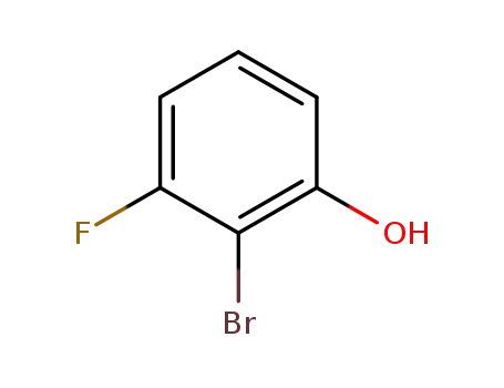 Molecular Structure of 443-81-2 (2-Bromo-3-fluorophenol)