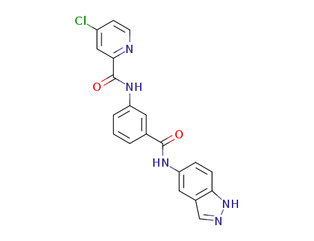 N-(3-((1H-indazol-5-yl)carbamoyl)phenyl)-4-chloropicolinamide