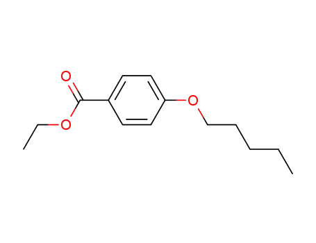 Molecular Structure of 177715-63-8 (Benzoic acid, 4-(pentyloxy)-, ethyl ester)