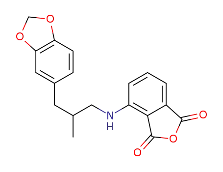4-((3-(benzo[d][1,3]dioxol-5-yl)-2-methylpropyl)amino)isobenzofuran-1,3-dione