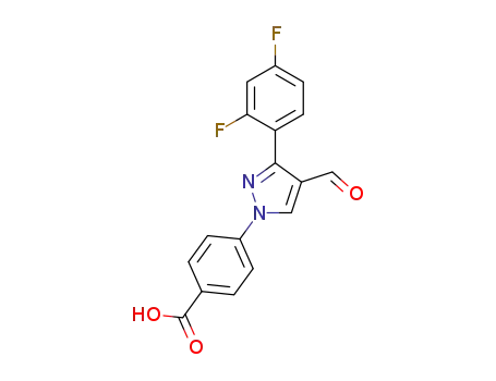 4-[3-(2,4-difluorophenyl)-4-formyl-1H-pyrazol-1-yl]benzoic acid