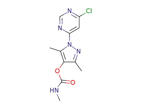 1-(6-chloropyrimidin-4-yl)-3,5-dimethyl-1H-pyrazol-4-yl methylcarbamate