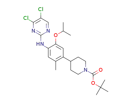 4-(4-((4,5-dichloropyrimidin-2-yl)amino)-5-isopropoxy-2-methylphenyl)piperidine-1-carboxylic acid tert-butyl ester