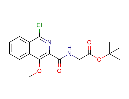 tert-butyl 2-(1-chloro-4-methoxyisoquinoline-3-carboxamido)acetate