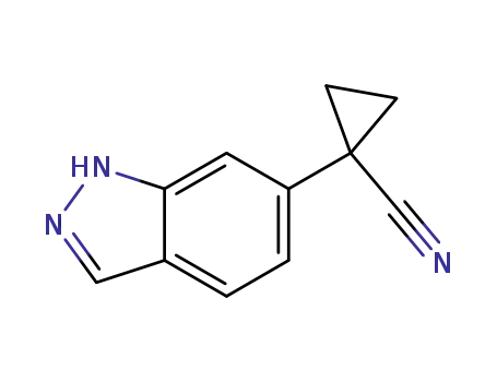 1-(1H-indazol-6-yl)cyclopropane-1-carbonitrile