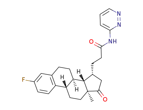 3-((13S,15R)-3-fluoro-13-methyl-17-oxo-7,8,9,11,12,13,14,15,16,17-decahydro-6H-cyclopenta[a]phenanthren-15-yl)-N-(pyridazin-3-yl)propanamide