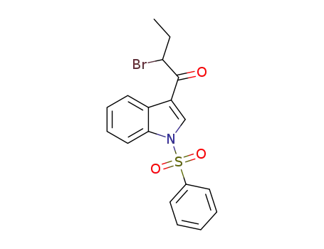 1-[1-(benzenesulfonyl)-1H-indol-3-yl]-2-bromobutan-1-one