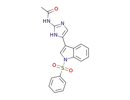 N-{5-[1-(benzenesulfonyl)-1H-indol-3-yl]-1H-imidazol-2-yl}acetamide