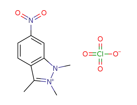 1,2,3-trimethyl-6-nitro-1H-indazol-2-ium perchlorate