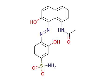 4-(8-acetylamino-2-hydroxy-[1]naphthylazo)-3-hydroxy-benzenesulfonic acid amide