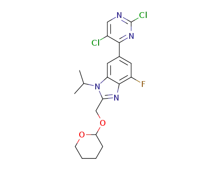 6-(2,5-dichloropyrimidin-4-yl)-4-fluoro-2-{[(oxan-2-yl)oxy]methyl}-1-(propan-2-yl)-1H-benzimidazole