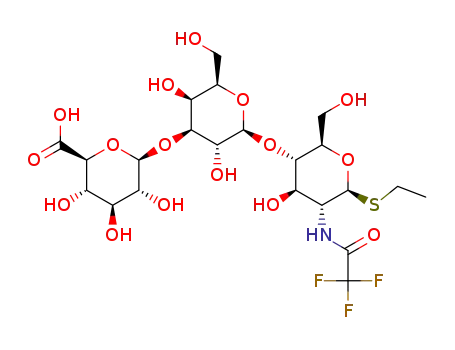 ethyl β-D-glucopyranosyluronate-(1→3)-β-D-galactopyranosyl-(1→4)-2-deoxy-2-trifluoroacetamido-1-thio-β-D-glucopyranoside
